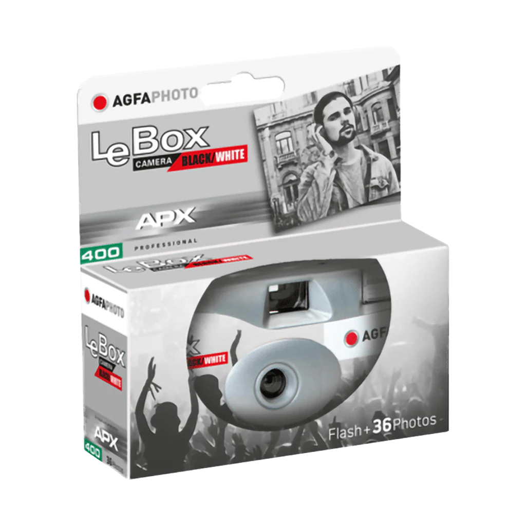 AgfaPhoto LeBox B&W Single-Use Camera (35mm Roll Film, 36 Exposures) - Image 2