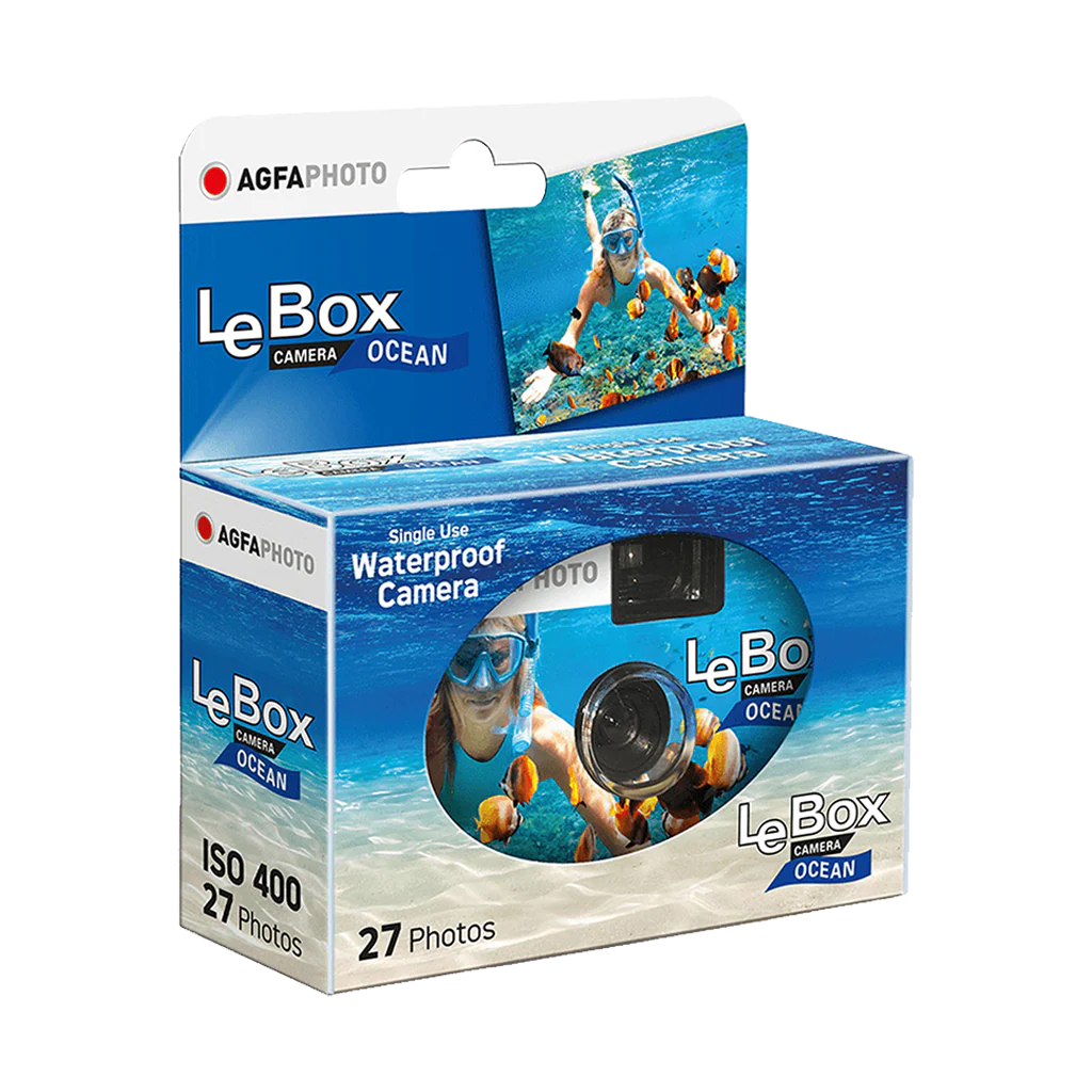 AgfaPhoto LeBox Single-Use Ocean Waterproof Camera (35mm Roll Film, 27 Exposures) - Image 2