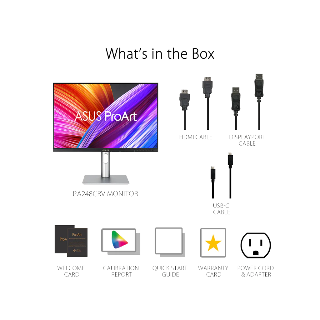 ASUS ProArt Display PA248CRV 24.1" HDR Monitor - Image 8