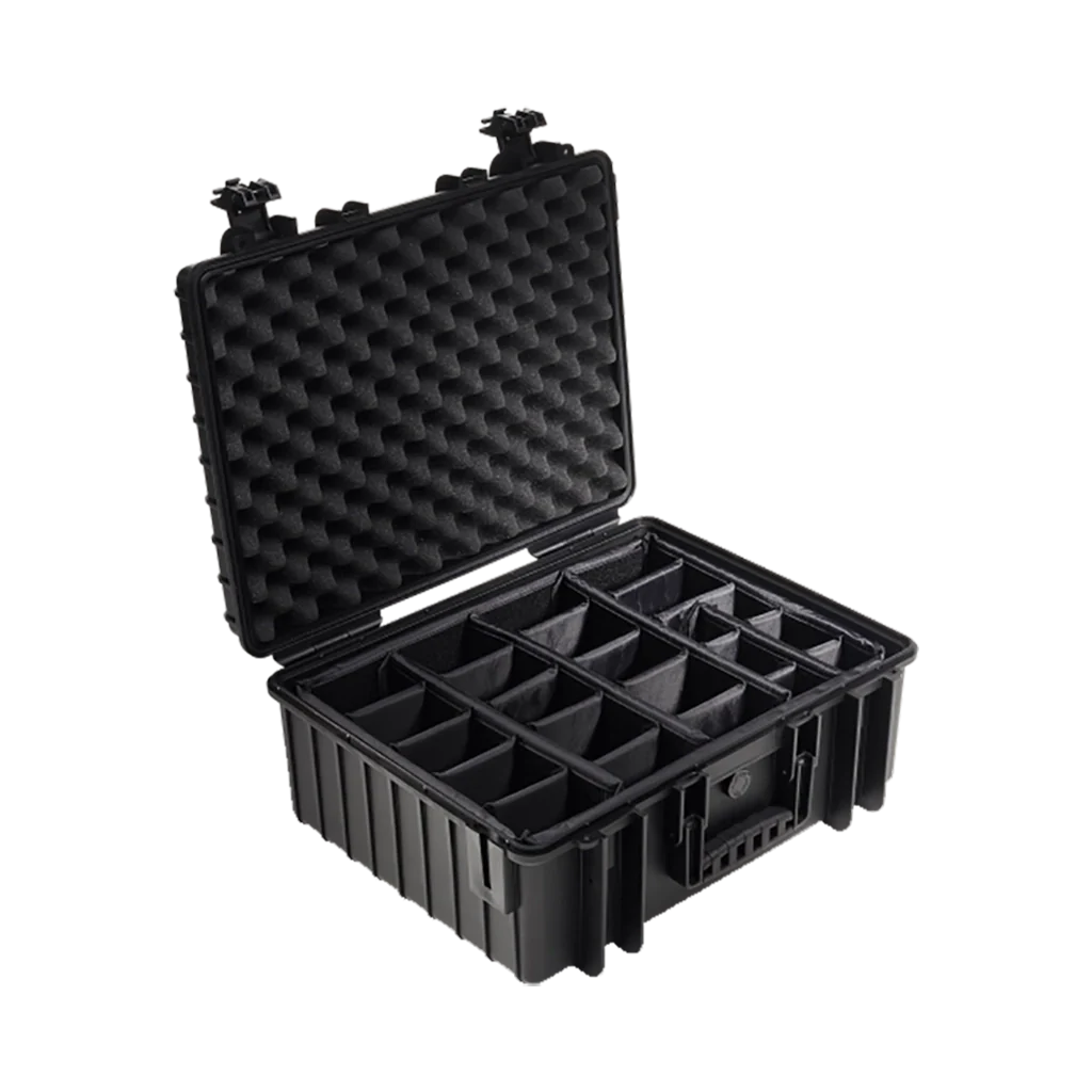 B&W International Type 6000 Outdoor Hard Case with Padded Dividers (Black) - Image 2