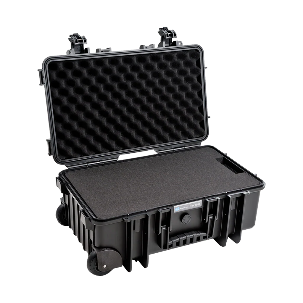 B&W Type 6600 Black Case With Foam Inserts on Wheels - Image 2