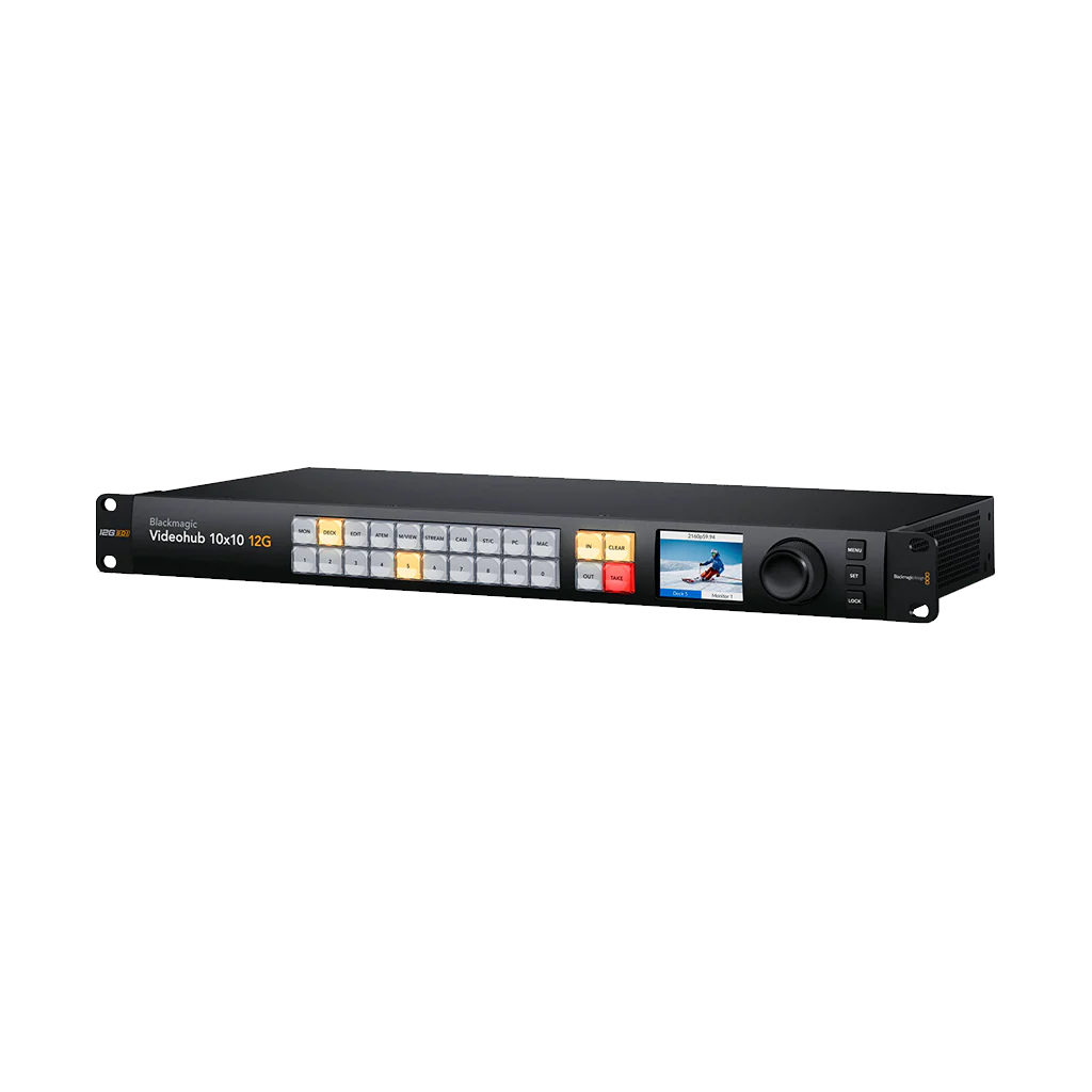 Blackmagic Design Videohub 10x10 12G Zero-Latency Video Router
