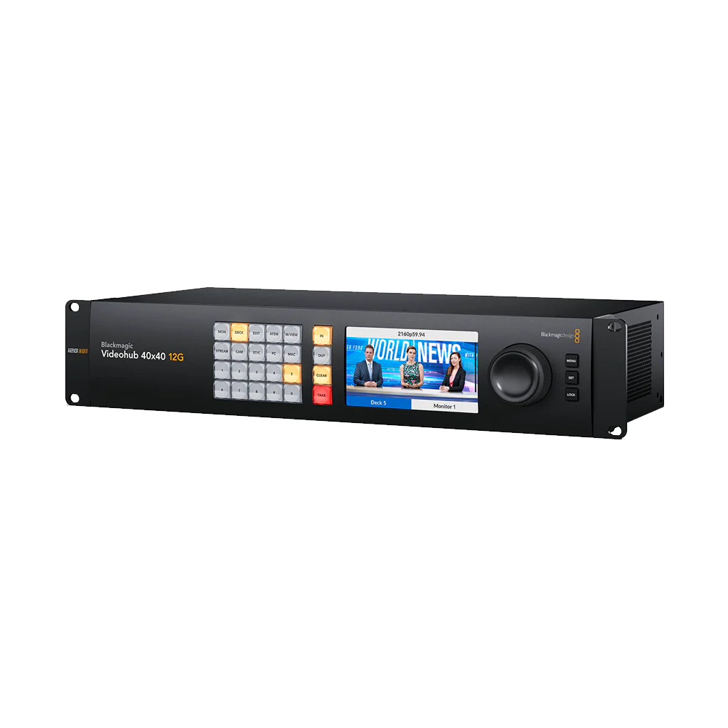Blackmagic Design Videohub 40x40 12G Zero-Latency Video Router