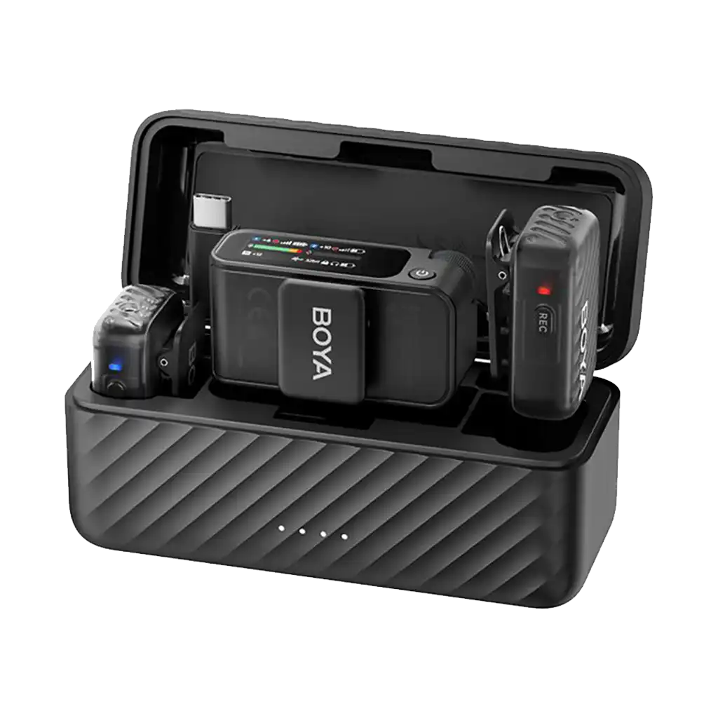 Boya BOYAMIC 2 AI-Powered 2-Person Wireless Microphone System for Cameras and Mobile Devices (2.4 GHz) - Image 2