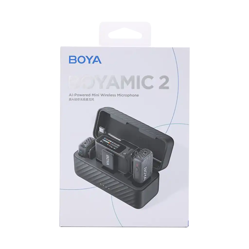 Boya BOYAMIC 2 AI-Powered 2-Person Wireless Microphone System for Cameras and Mobile Devices (2.4 GHz) - Image 4