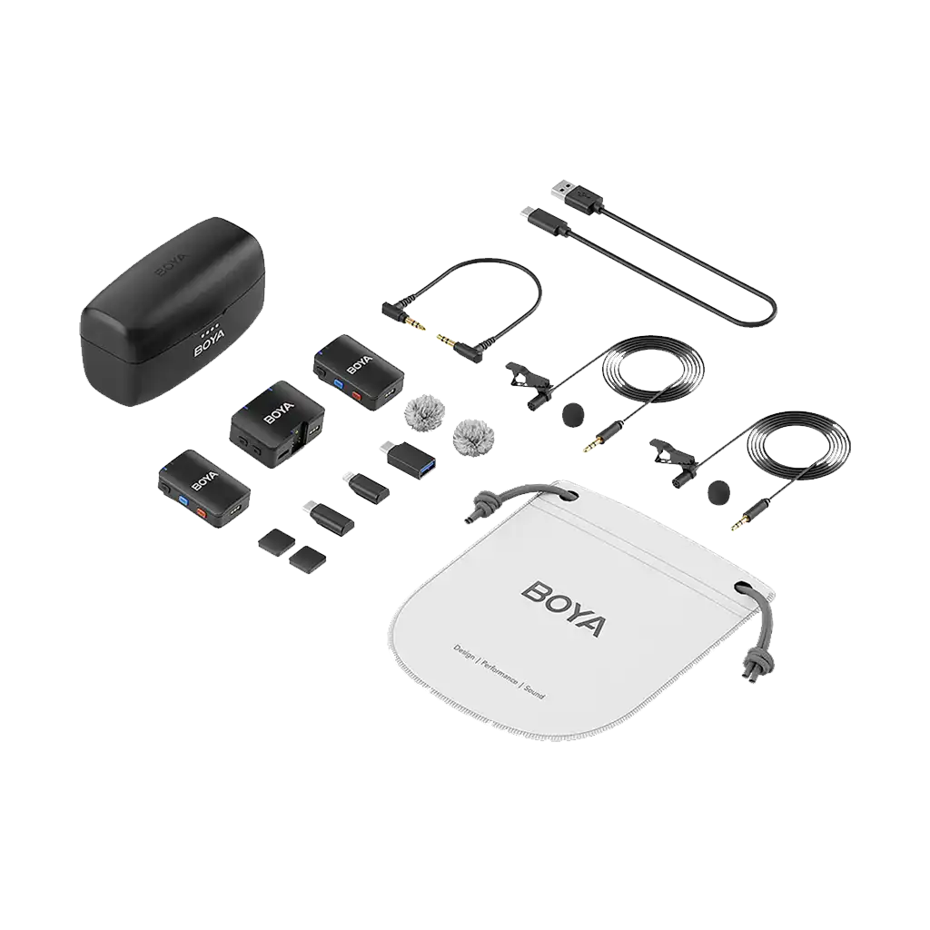 Boya BOYAMIC 2-Person Wireless Microphone System for Cameras and Mobile Devices (2.4 GHz) - Image 4