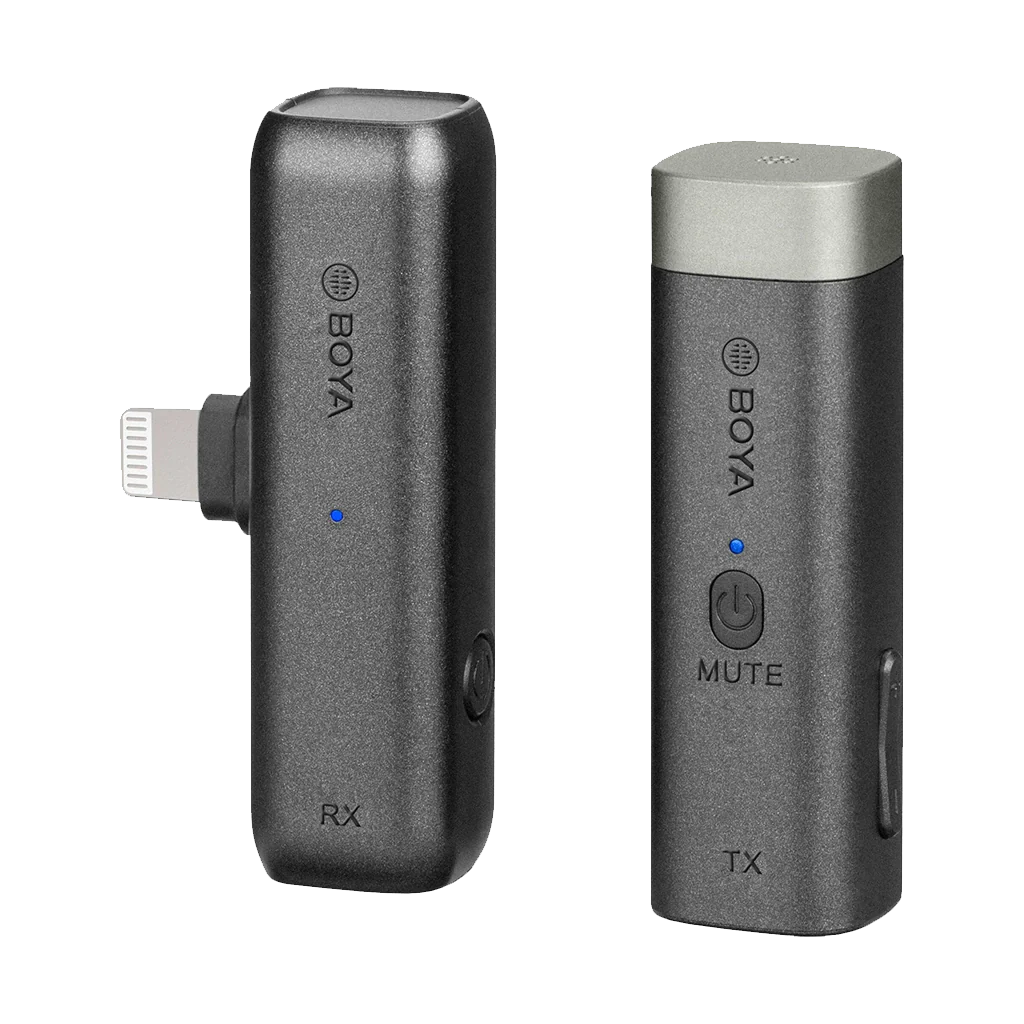 BOYA BY-WM3D Digital True-Wireless Microphone System for iOS Devices, Cameras, Smartphones (2.4 GHz)