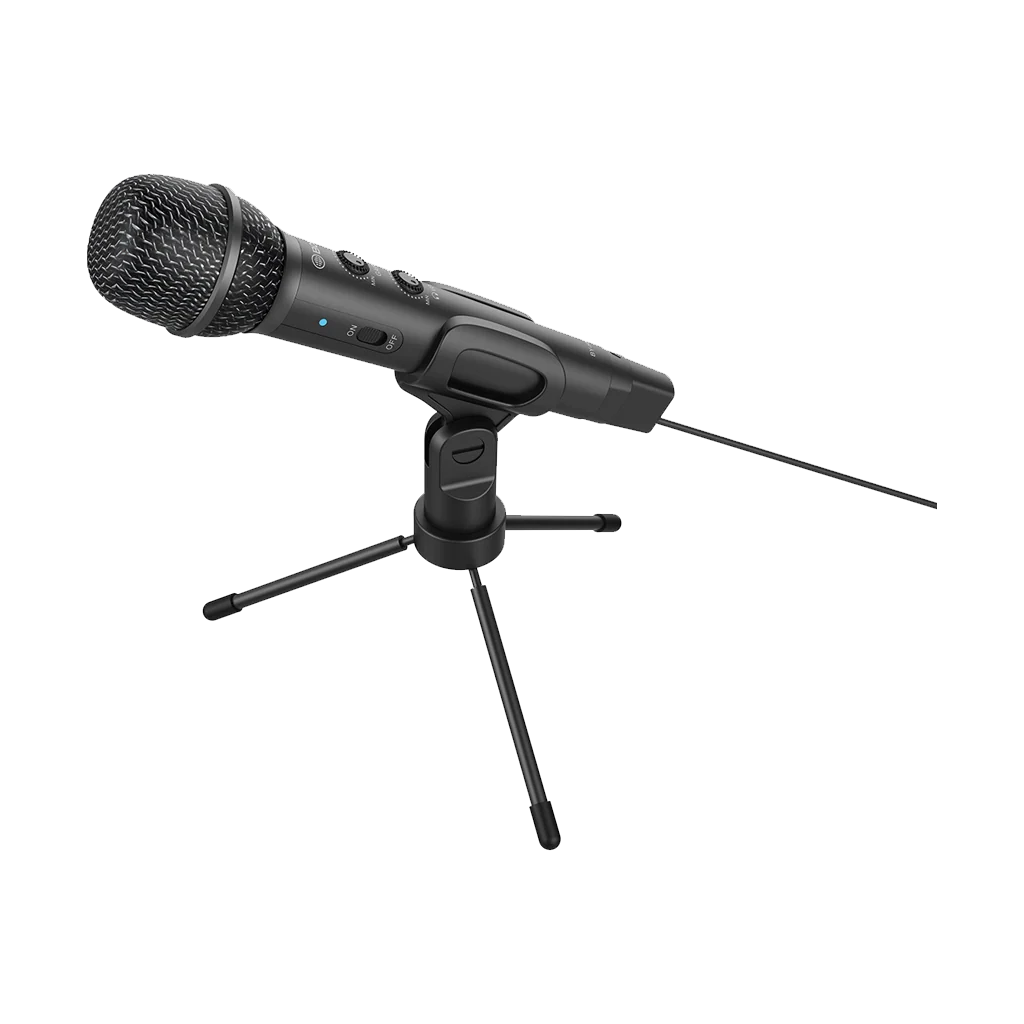 BOYA Handheld Microphone (with Mini Tripod / USB Type-C / USB-A / Lightning Audio Cables Included)