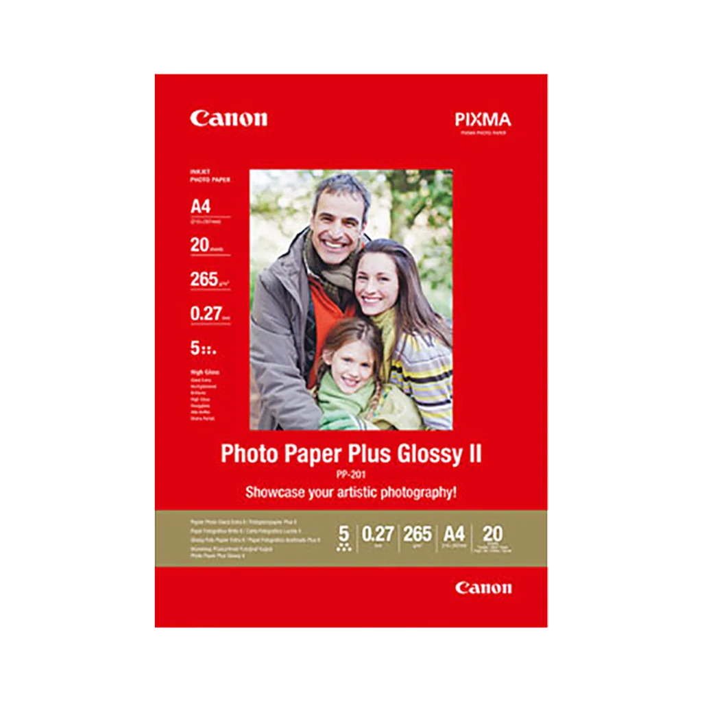 Canon PP201 Glossy Photo Paper (A4 - 20 Sheets)