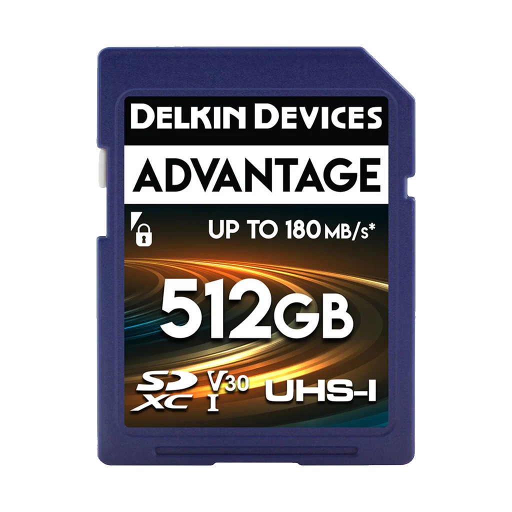 Delkin Devices 512GB Advantage UHS-I SDXC (180MB/s) Memory Card