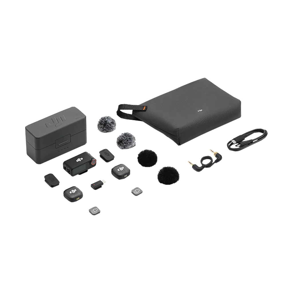 DJI Mic 3 2-Person Compact Digital Wireless Microphone System/Recorder for Camera and Smartphone (2.4 GHz)