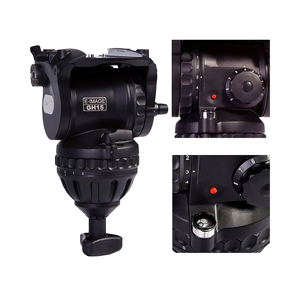 E-Image GA101 Aluminum Tripod Legs w GH15 Head - Image 2
