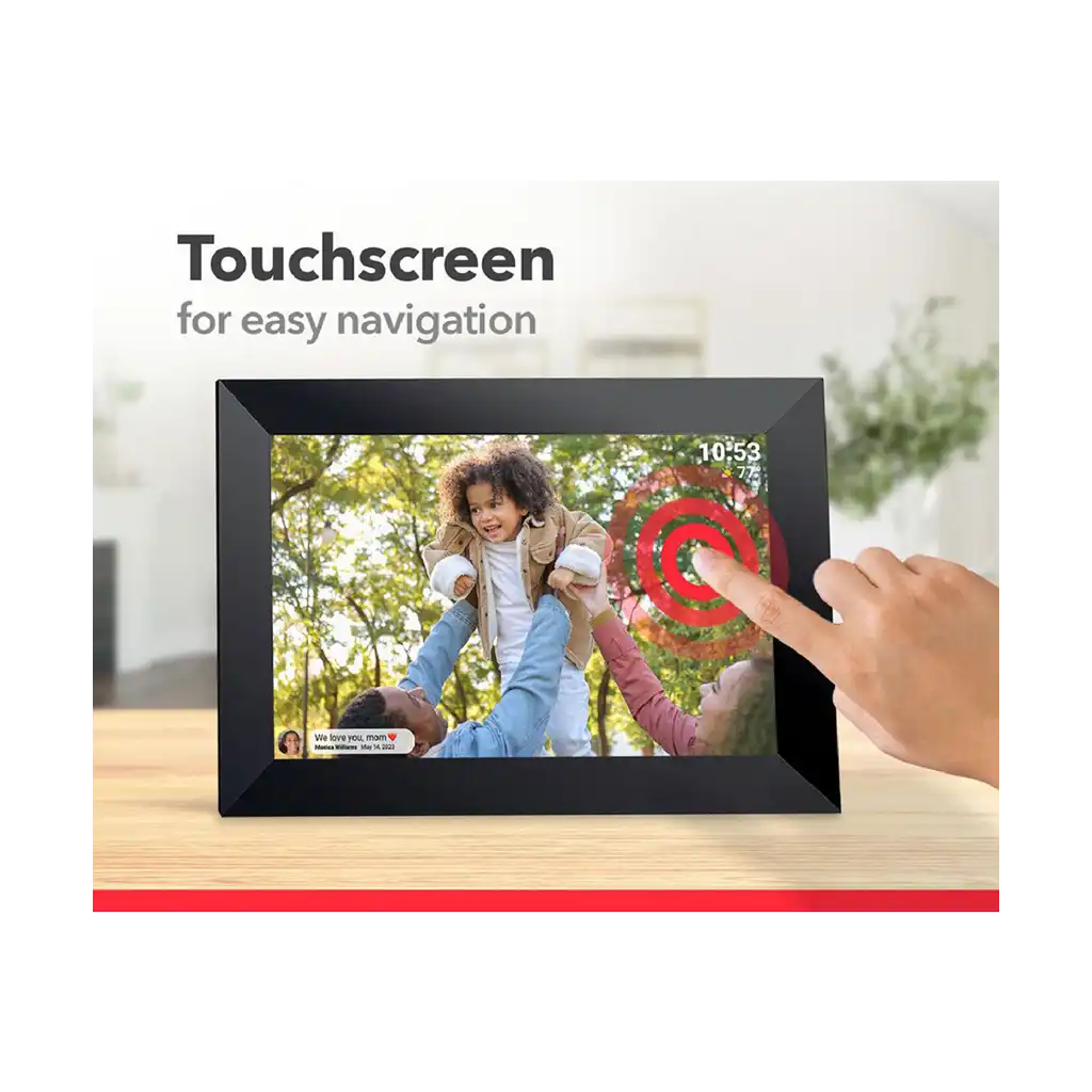 Frameo 10.1” WiFi Digital Photo Frame Black - Image 2