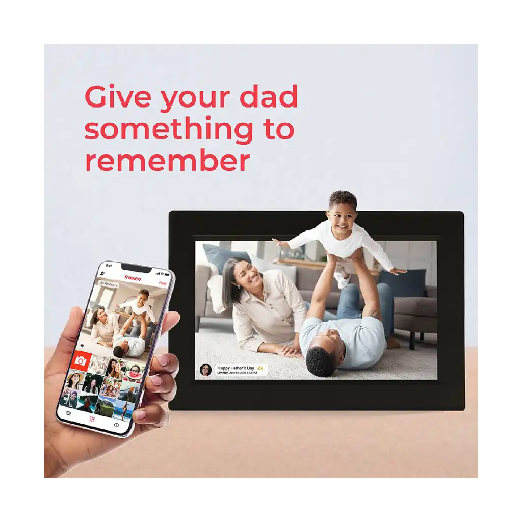Frameo 10.1” WiFi Digital Photo Frame Black - Image 5