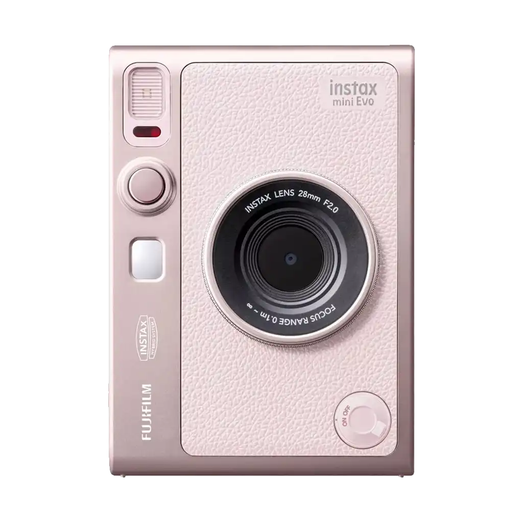 Fujifilm Instax Mini Evo Hybrid Instant Camera with 1 Fujifilm Instax Mini Instant Film and Instax Evo Case (Gentle Rose) - Image 2