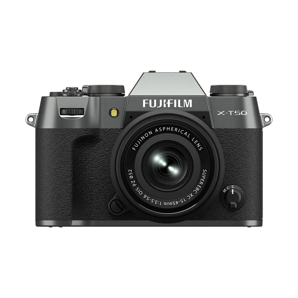 Fujifilm X-T50 Mirrorless Camera with 15-45mm f/3.5-5.6 Lens (Charcoal Silver)