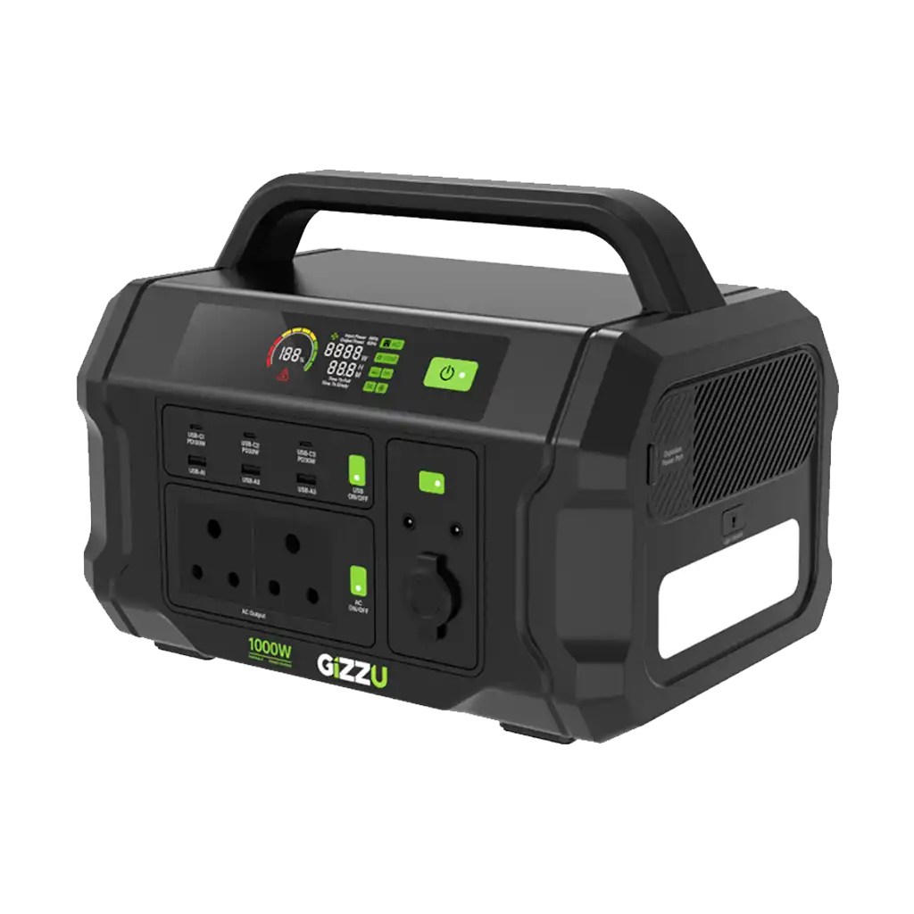 Gizzu Challenger Pro 1000W UPS Fast Charge Portable Power Station - Image 2