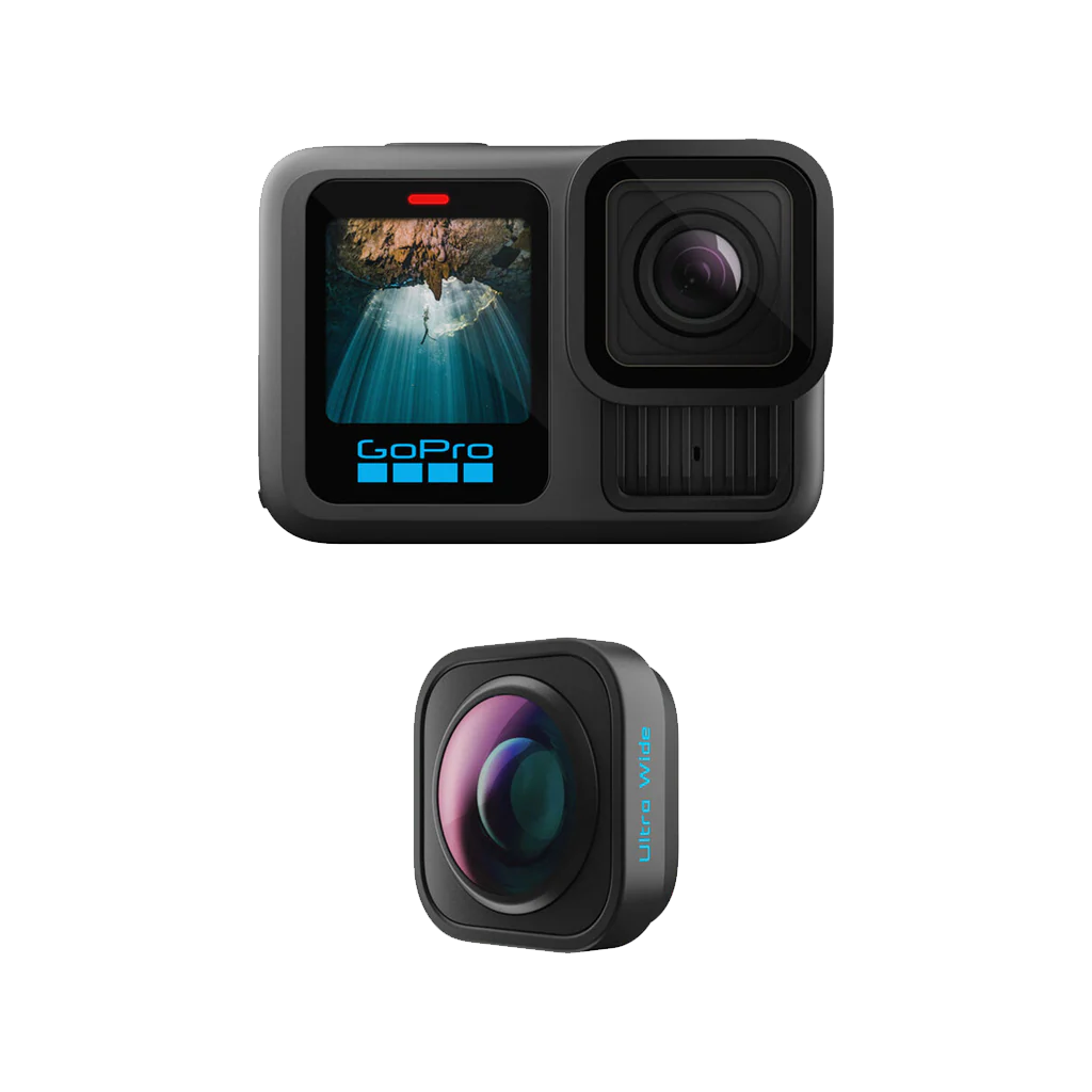 GoPro HERO13 Black with Ultrawide Lens Mod Bundle