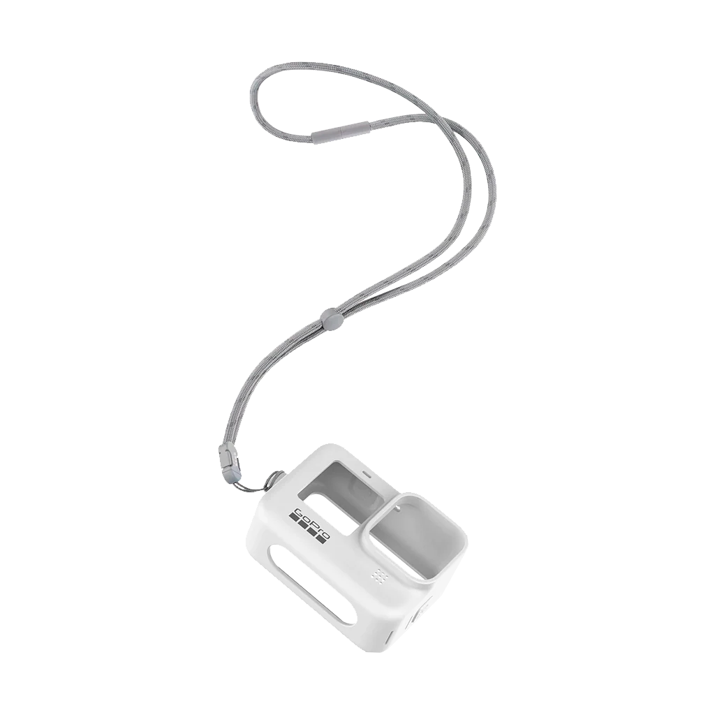 GoPro Sleeve and Lanyard for HERO 9 / 10 / 11 / 12 / 13 (White)