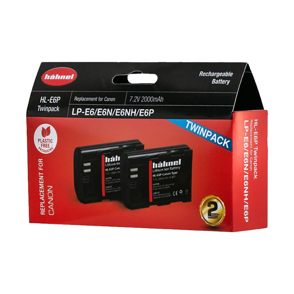 Hahnel HL-E6P Twin Battery Pack for Canon (LP-E6, LP-E6N, LP-E6NH, LP-E6P)