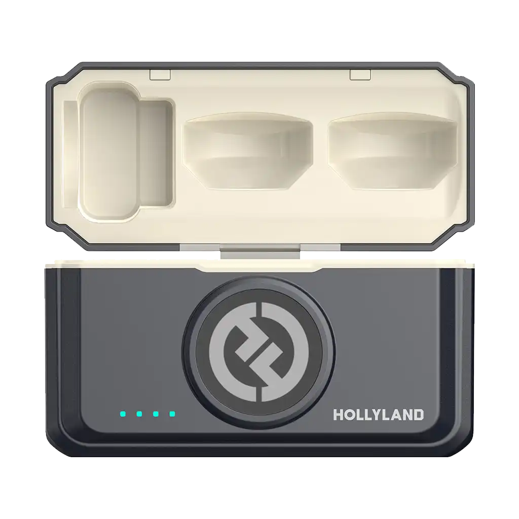 Hollyland LARK M2 DUO 2-Person Wireless Combo Microphone System (2.4 GHz, Shine Charcoal) - Image 4
