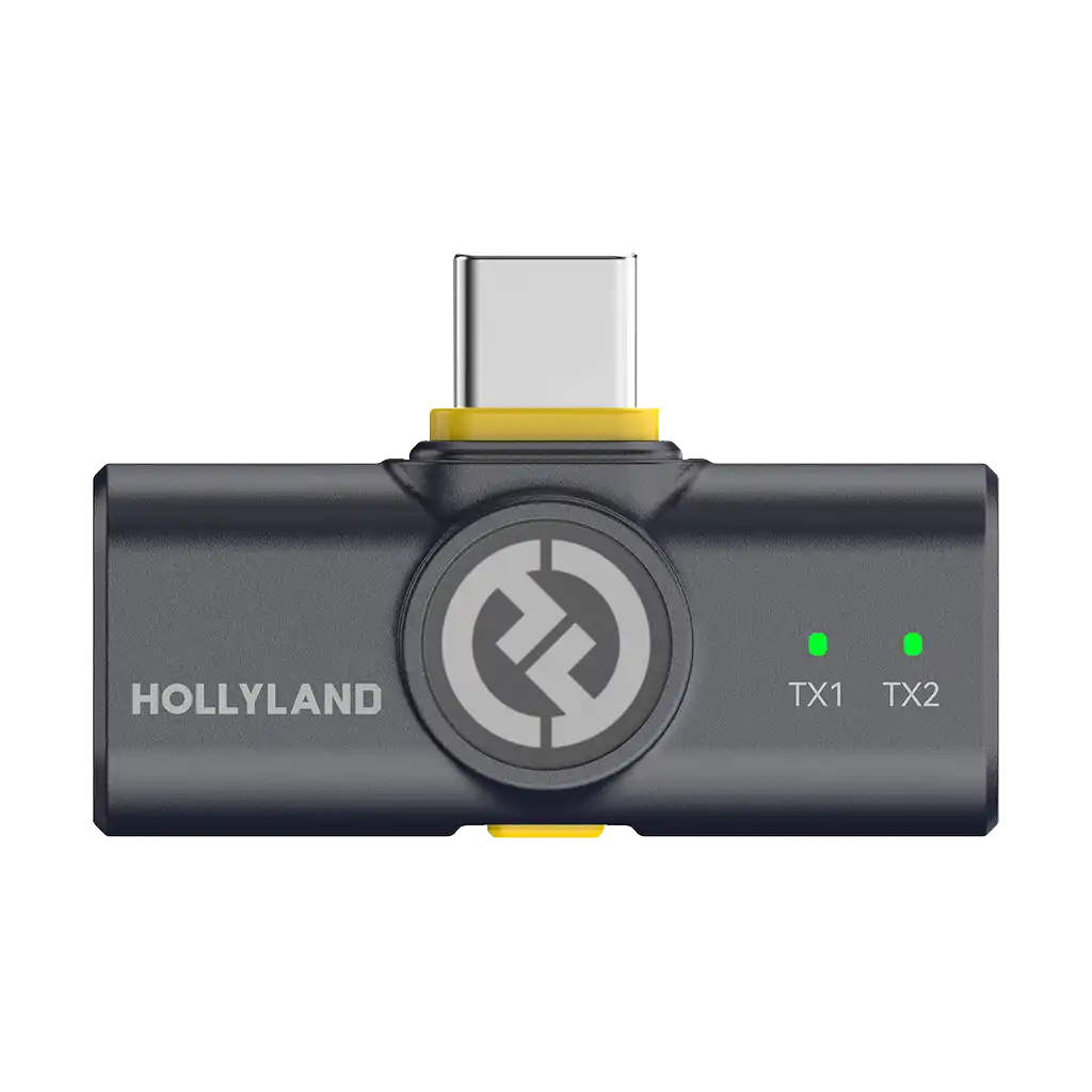 Hollyland LARK M2 DUO 2-Person Wireless Combo Microphone System (2.4 GHz, Shine Charcoal) - Image 5