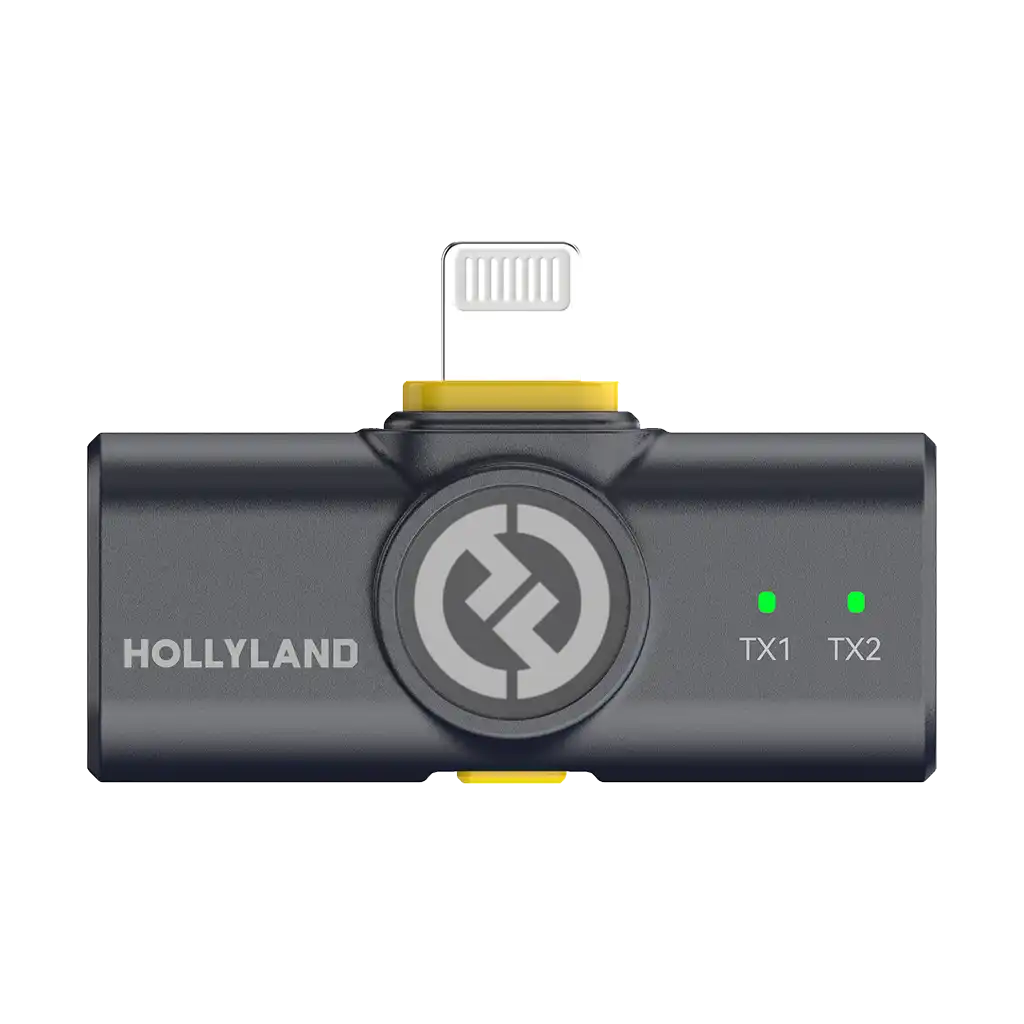 Hollyland LARK M2 DUO 2-Person Wireless Combo Microphone System (2.4 GHz, Shine Charcoal) - Image 6