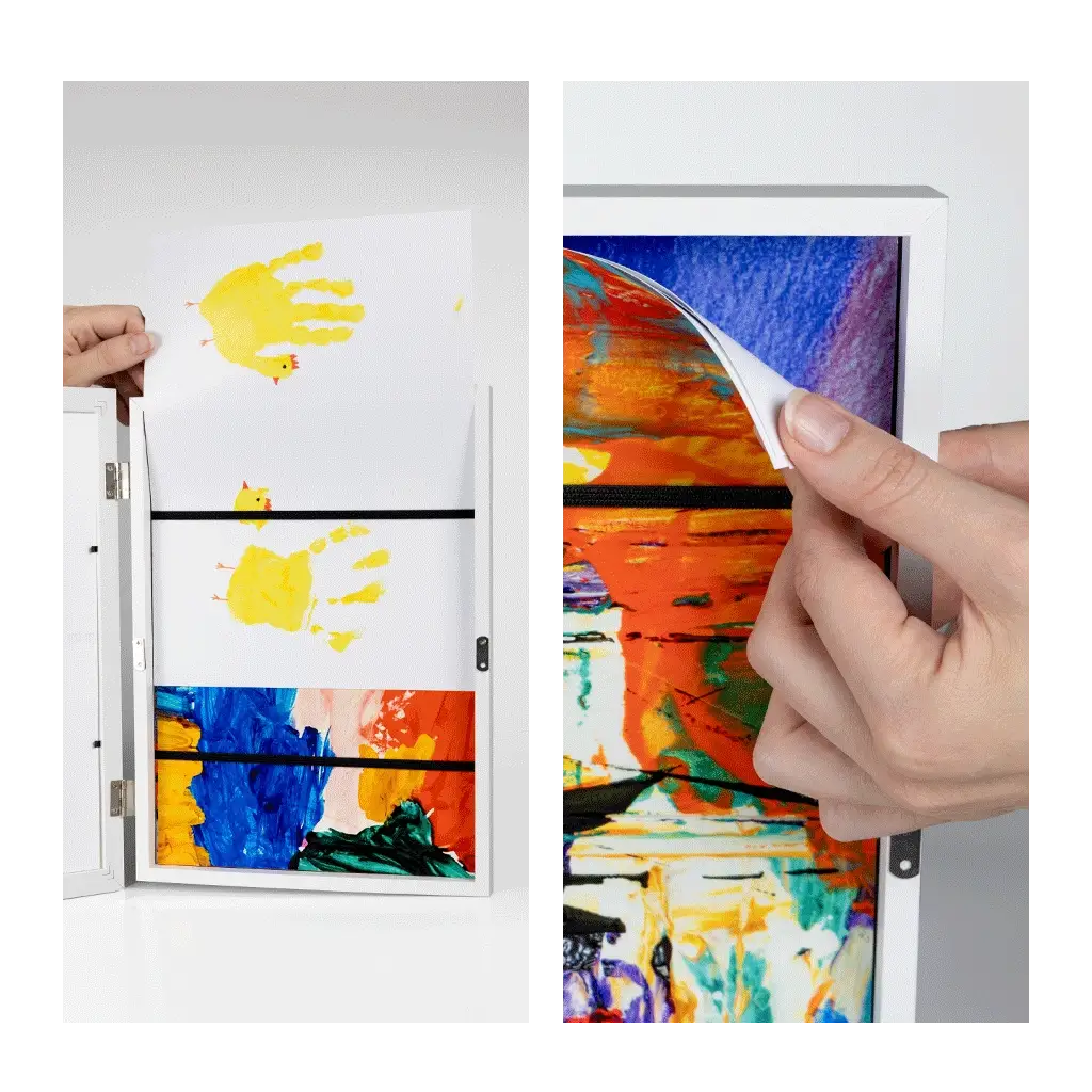 Kids Art Storage Frame (A3 - White) - Image 4