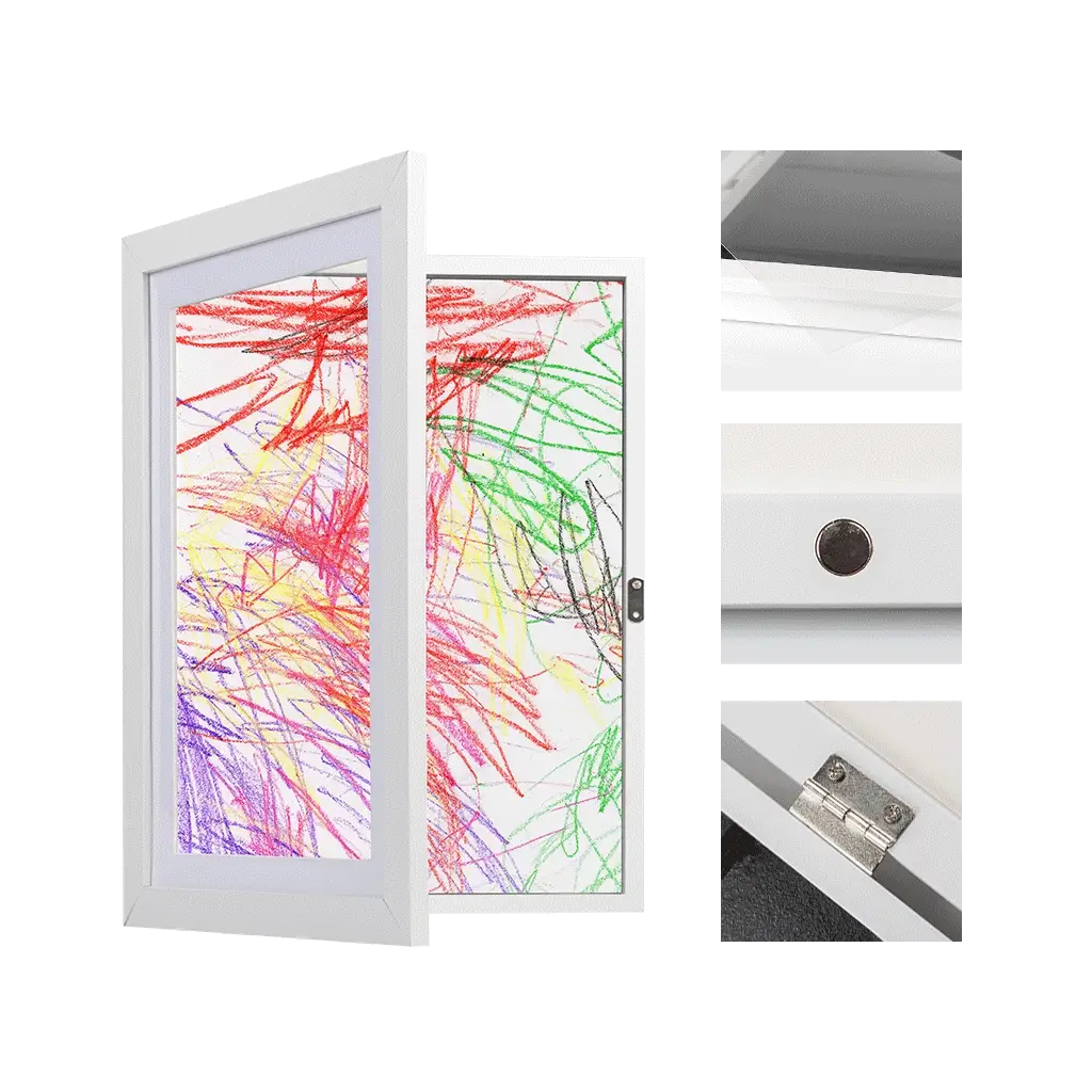 Kids Art Storage Frame (A3 - White) - Image 5