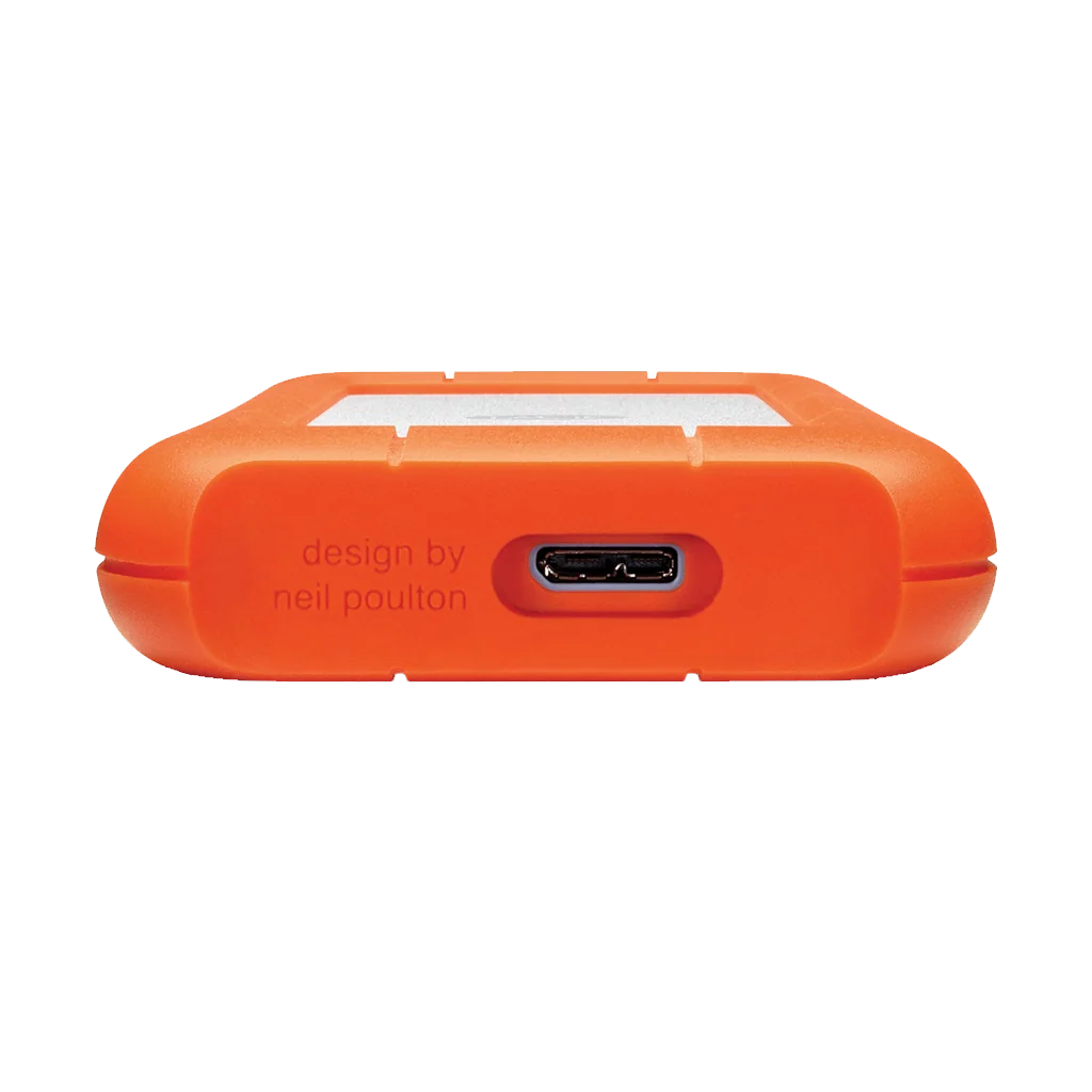 LaCie Rugged 2TB Mini External Hard Drive - USB3.0 - Image 2