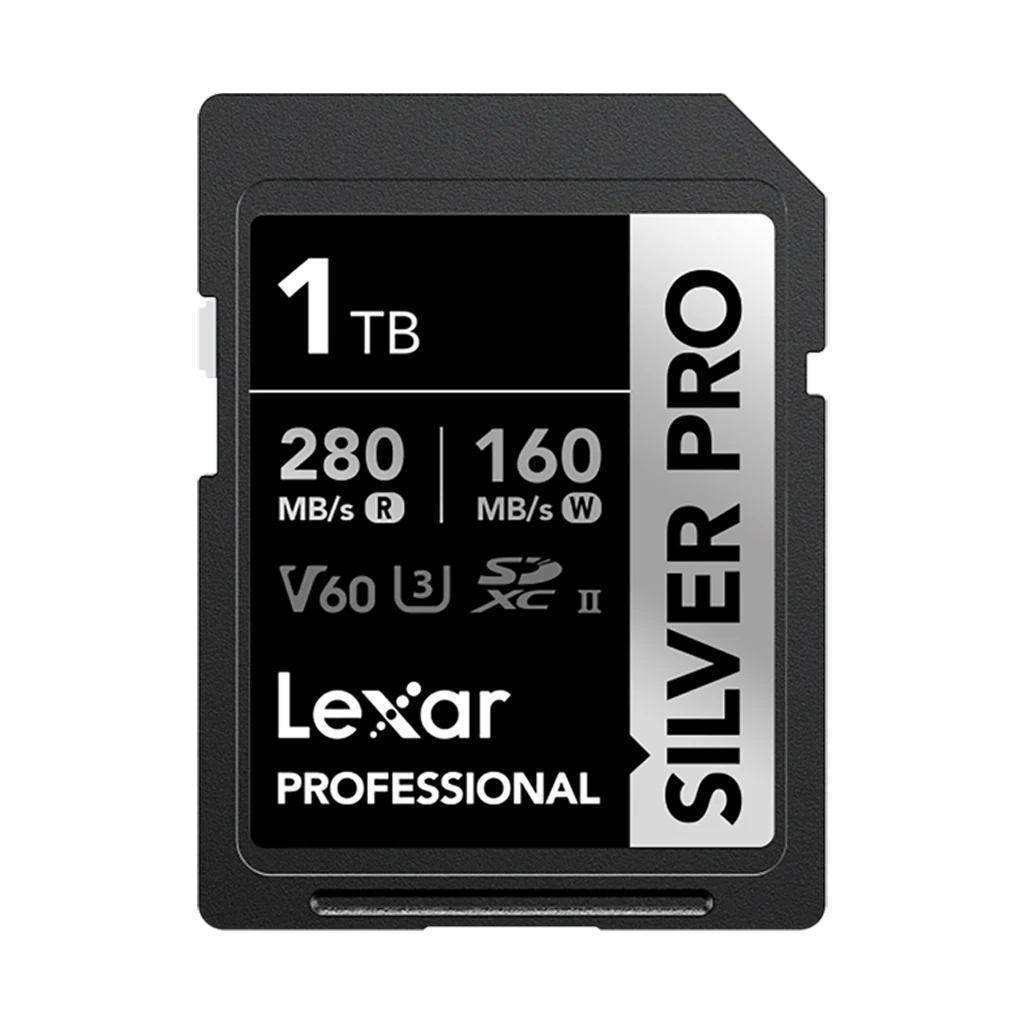 Lexar 1TB Professional UHS-II SDXC Memory Card (280MB/s, SILVER PRO Series)