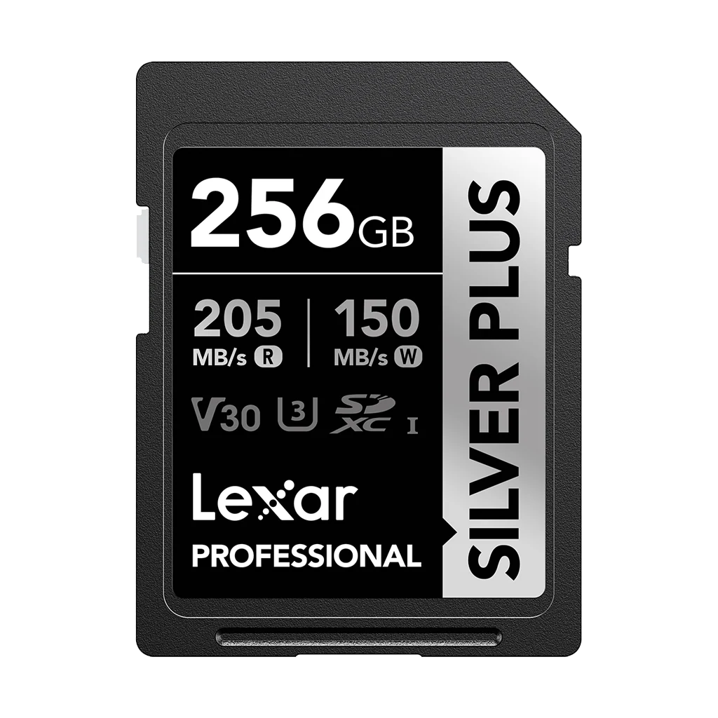 Lexar 256GB Professional UHS-I SDXC Memory Card (205MB/s, SILVER PLUS Series)