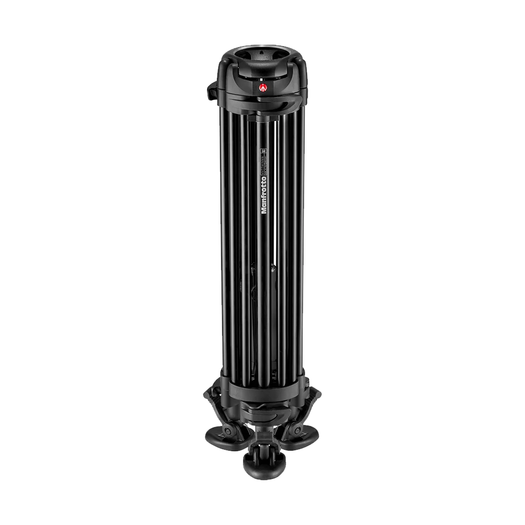 Manfrotto 612 Nitrotech Fluid Video Head and Aluminium Twin Leg Tripod with Middle Spreader - Image 2