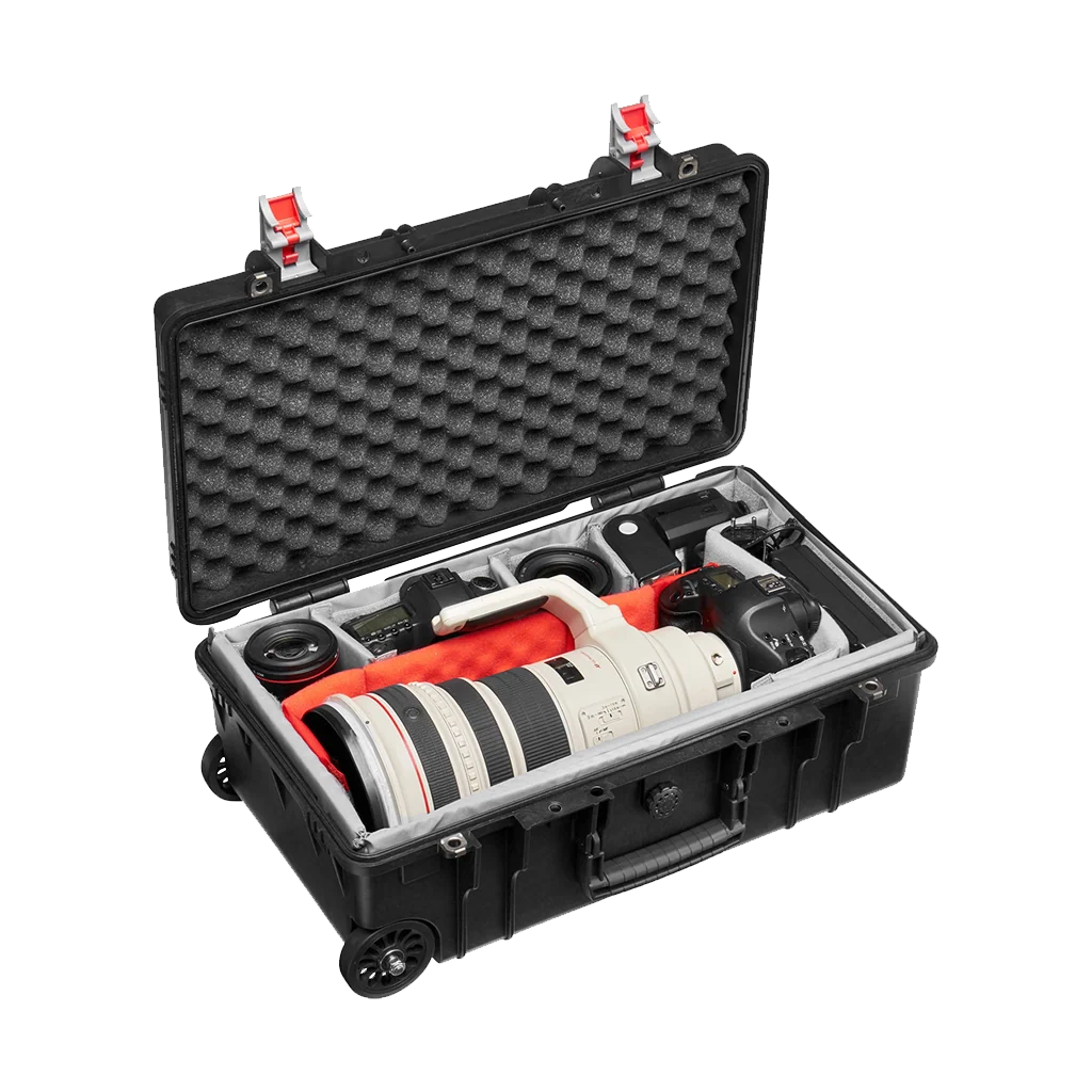 Manfrotto Pro Light Reloader Tough-55 High Lid Carry-On Camera Roller Bag (Black) - Image 3