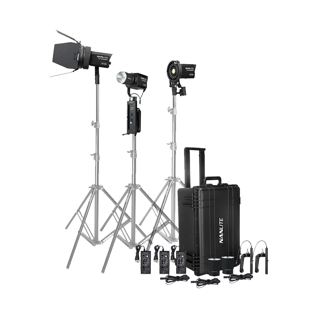 Nanlite Forza 60B II Bi-Color LED Monolight (3 Light Kit - PT)