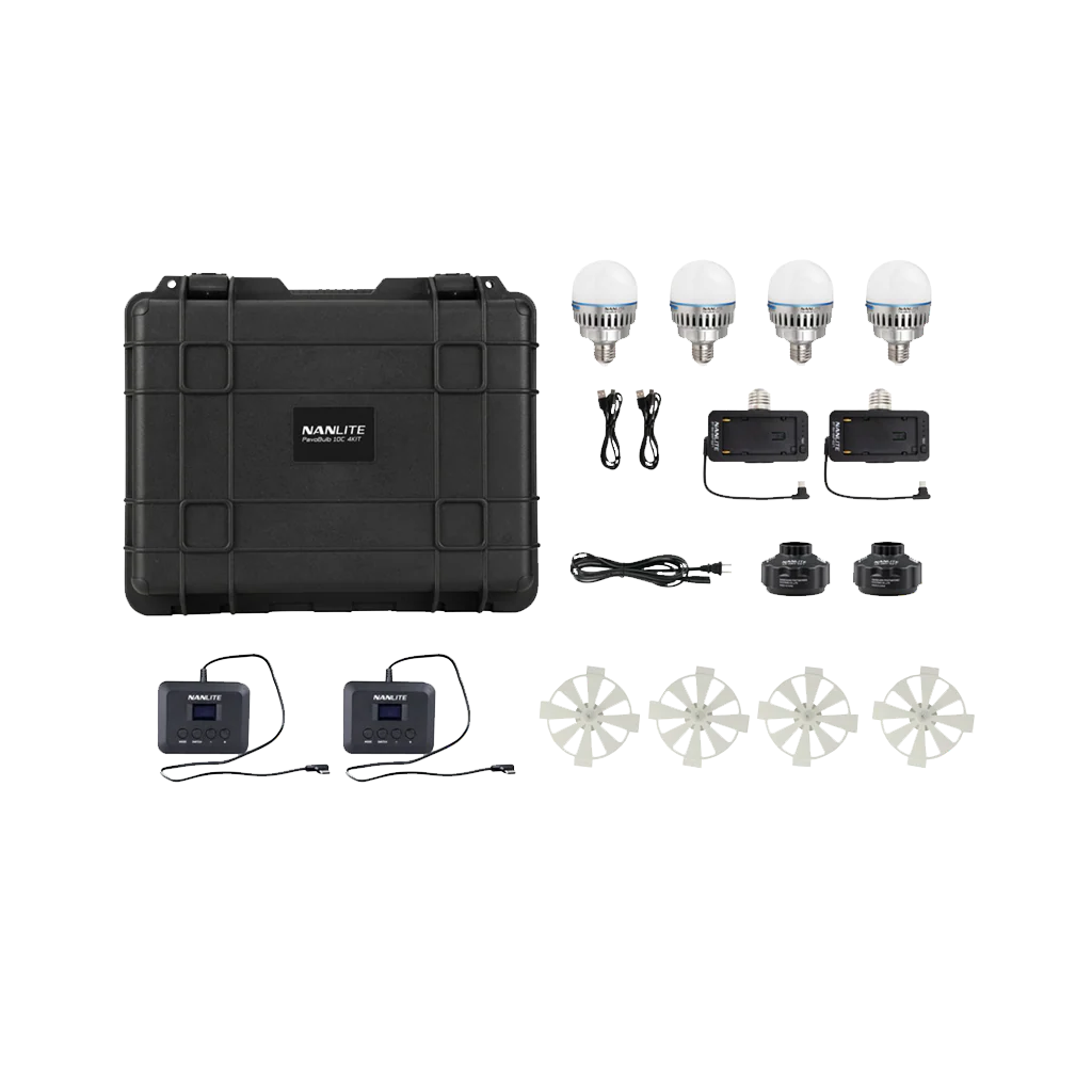 Nanlite PavoBulb 10C Bi-Color RGBWW LED Bulb (4 Light Kit)