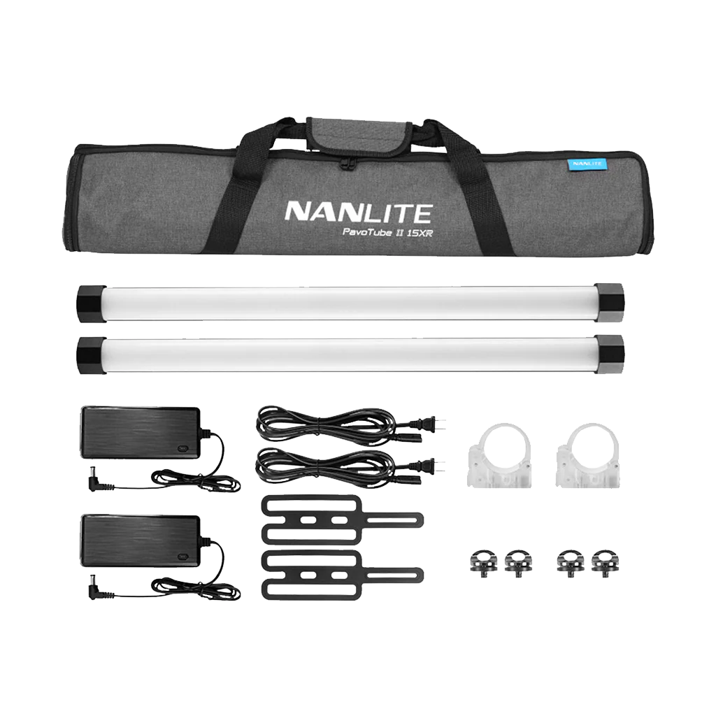 Nanlite PavoTube II 15XR RGB LED Pixel Tube Light (60cm, 2-Light Kit)