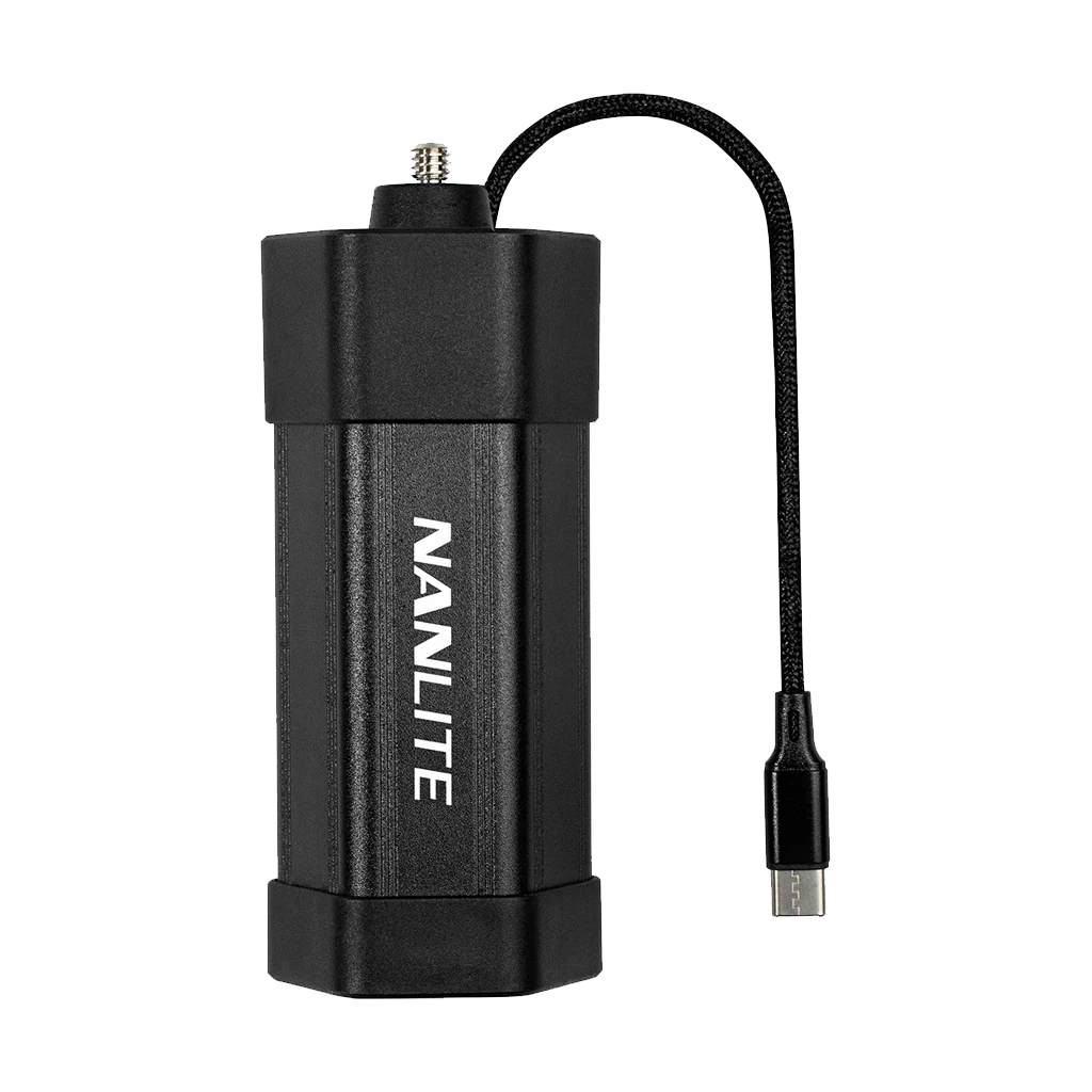 Nanlite PavoTube II 6C NP-F Battery Grip with USB-C Cable