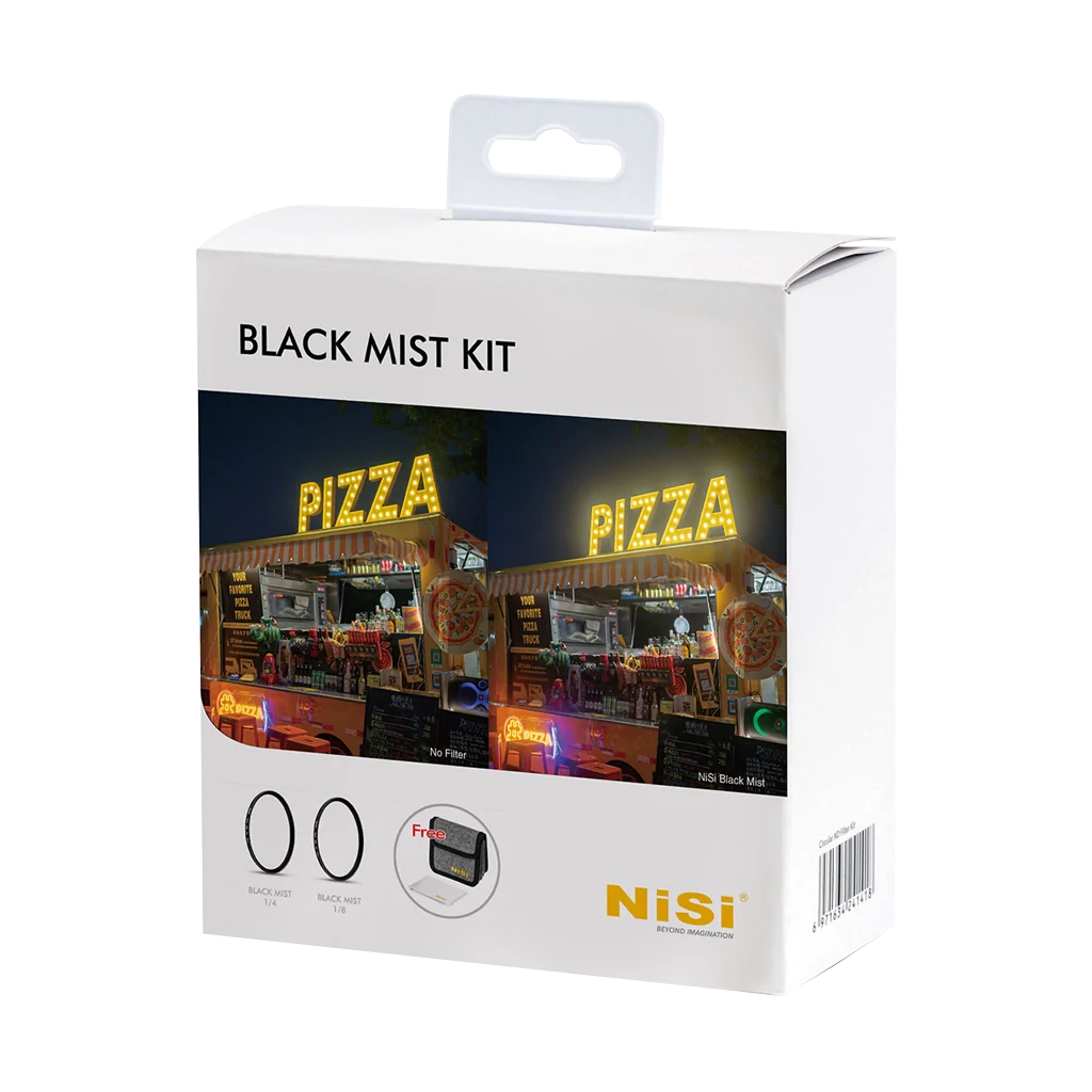 NiSi 82mm Black Mist 1/4 and 1/8 Filter Kit with Case