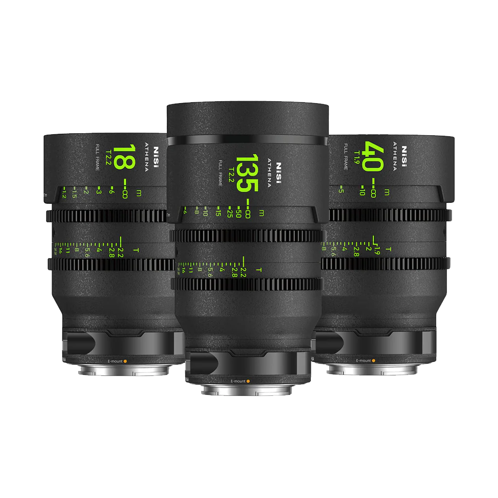NiSi ATHENA PRIME T2.2/1.9 Full-Frame 3-Lens Add-On Kit (E Mount)