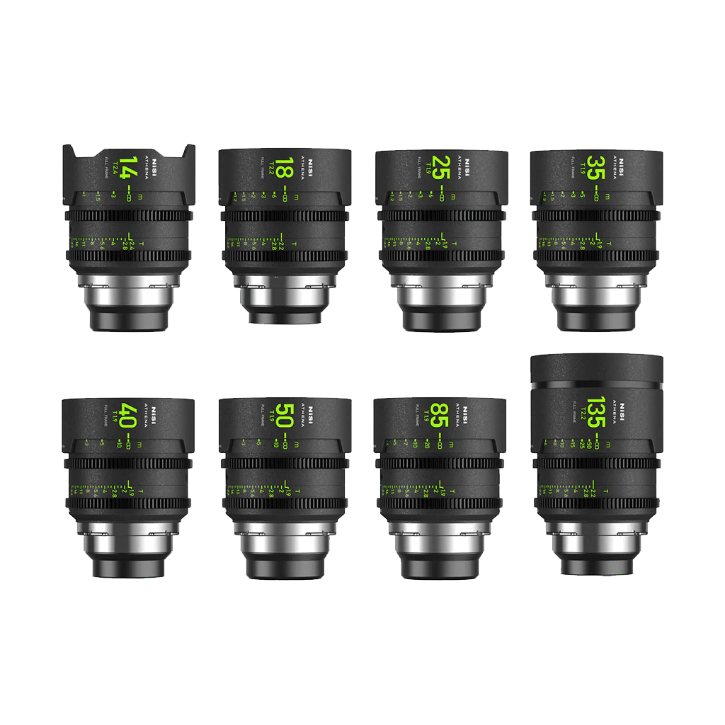 NiSi ATHENA PRIME T2.4/1.9 Full-Frame 8-Lens MASTER Kit (ARRI PL)