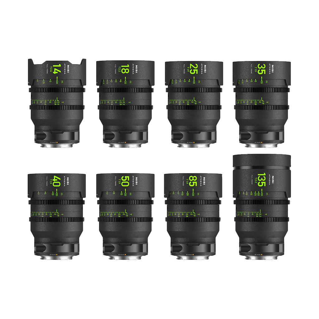NiSi ATHENA PRIME T2.4/1.9 Full-Frame 8-Lens MASTER Kit (Canon RF)