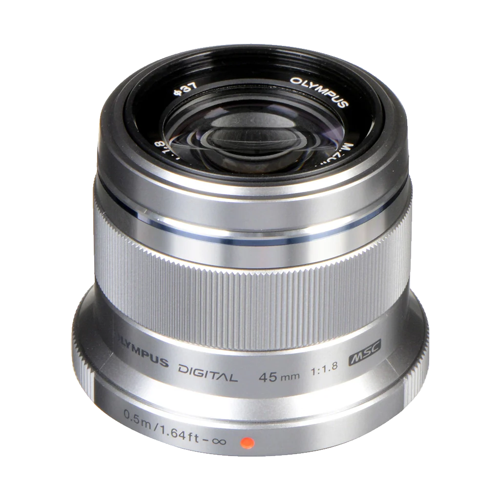 Olympus M.Zuiko Digital 45mm f/1.8 Lens (Silver) (MFT) (Online Only. ETA 3-5 Days)