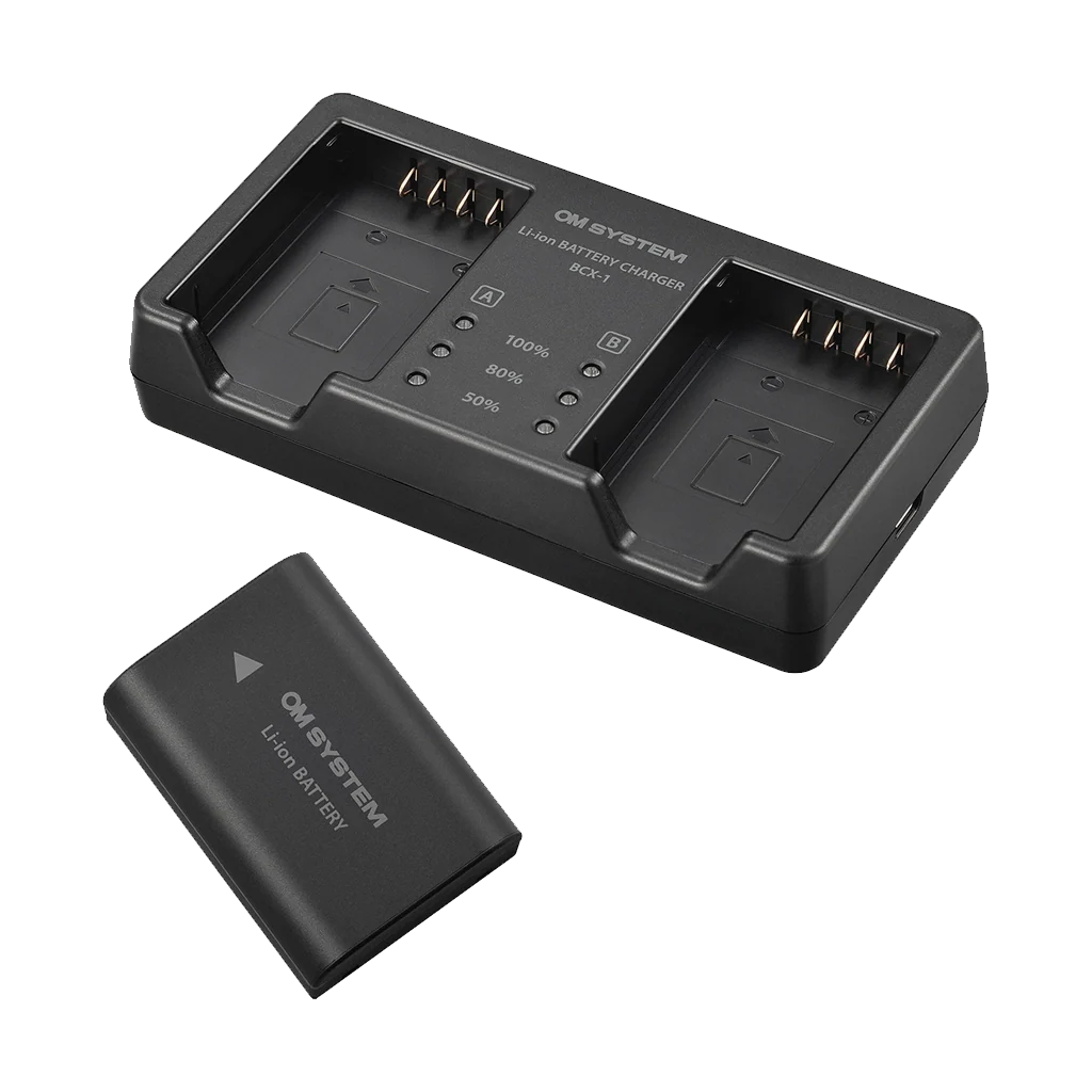 OM SYSTEM SBCX-1 Lithium-Ion Battery and Charger Kit