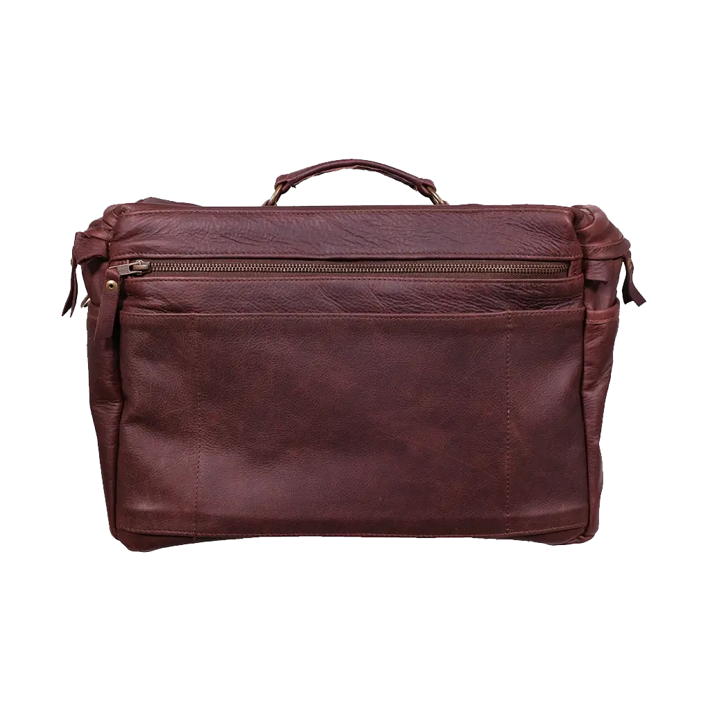 Orms Leather Camera Shoulder Bag (Chocolate, Large) - Image 2