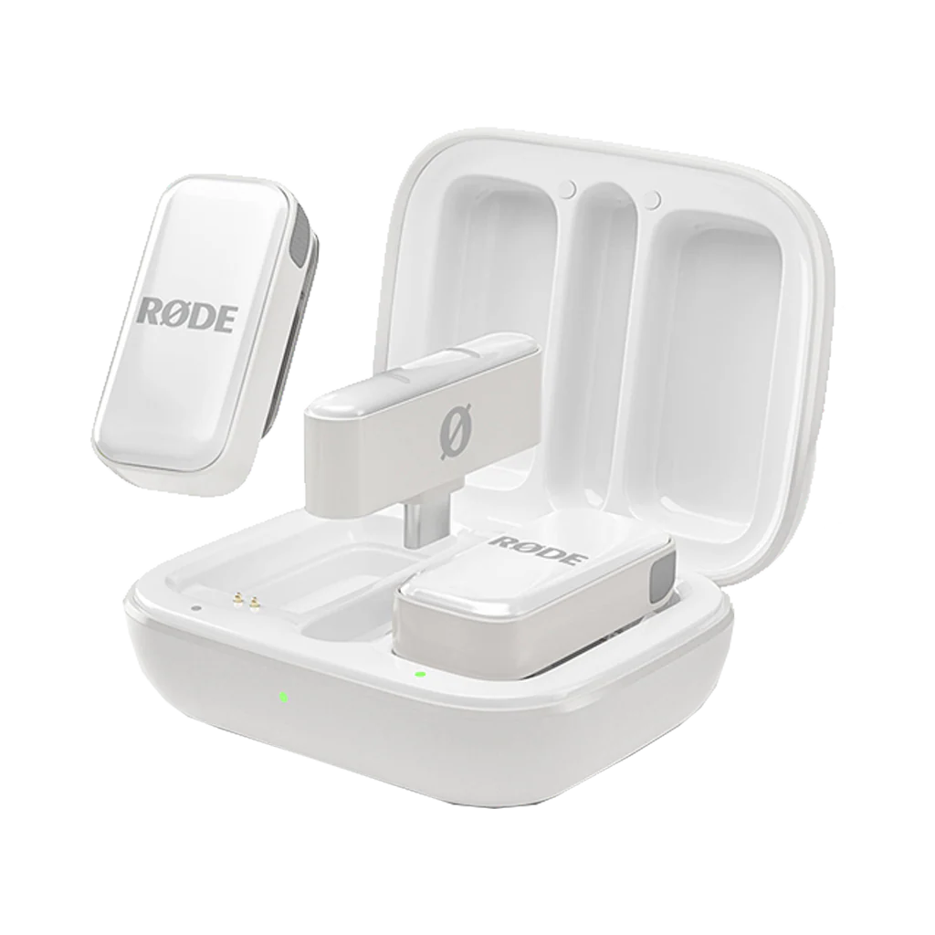 Rode Wireless Micro 2-Person Ultracompact Wireless Microphone System with USB-C Connector (2.4 GHz, White)