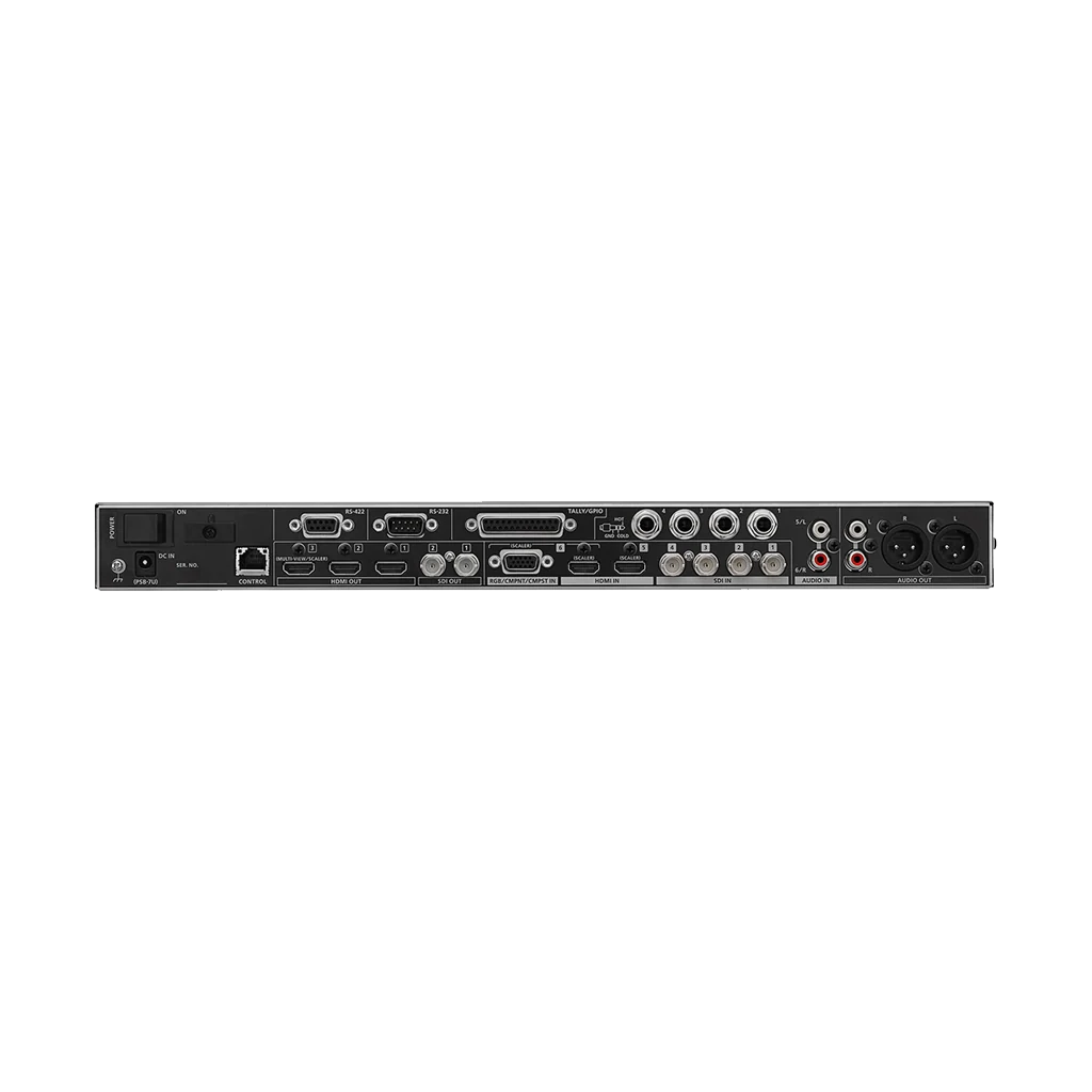 Roland 6-Channel HD Video Switcher with Audio Mixer & PTZ Camera Control (1 RU) - Image 2