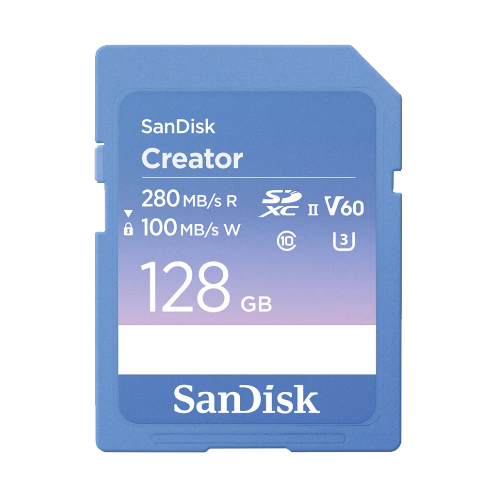 SanDisk 128GB Creator Series UHS-II SDXC Memory Card
