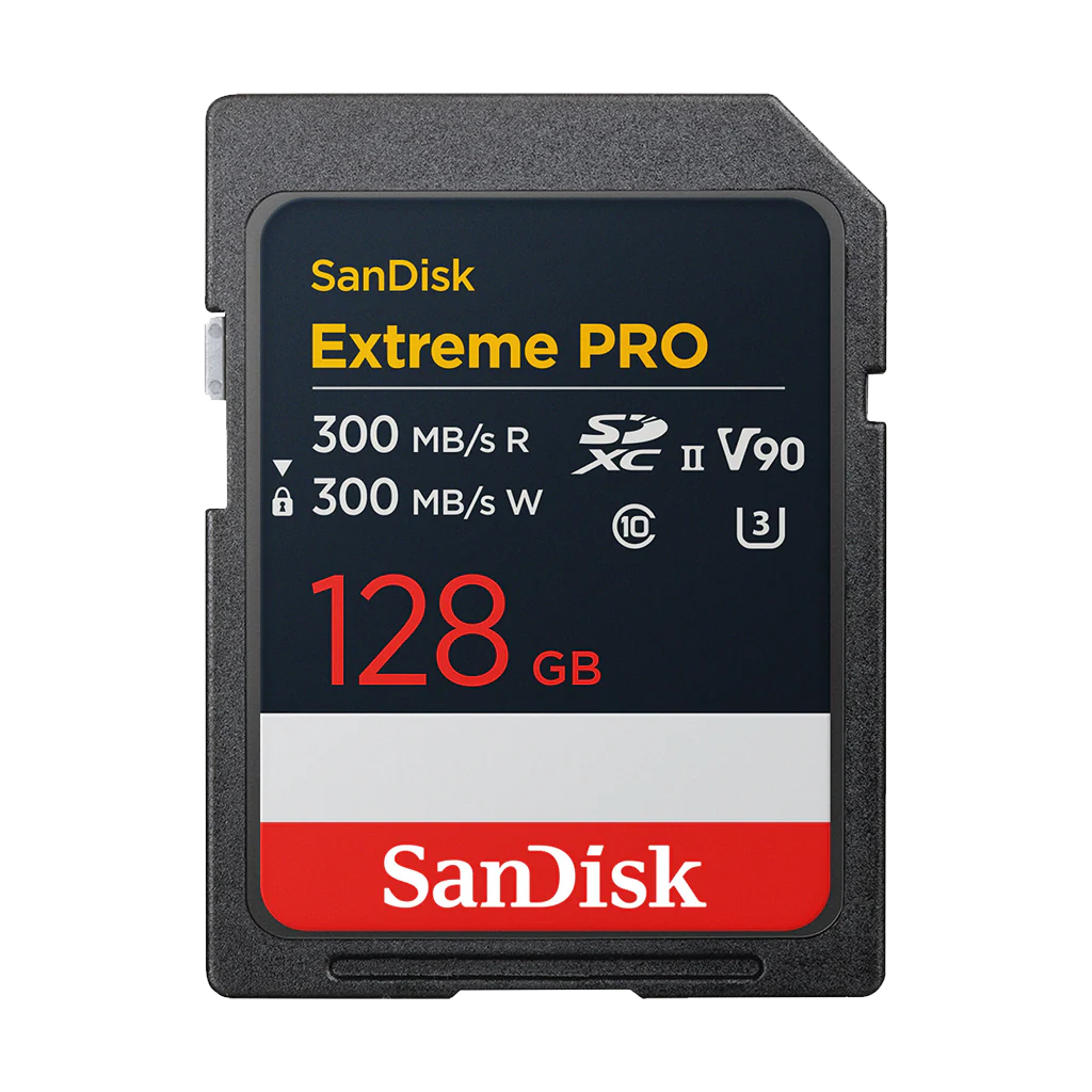 SanDisk 128GB Extreme PRO 300MB/s UHS-II SDXC Memory Card