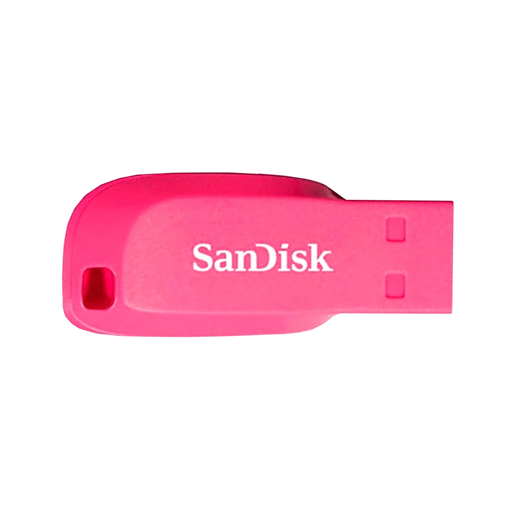 SanDisk 16GB Cruzer Blade USB Flash Drive - ELECTRIC PINK